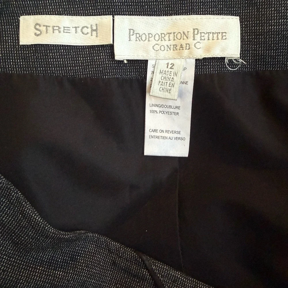 Conrad C Proportion Petite Fluted Trumpet Skirt Size 12P - Picture 2 of 4